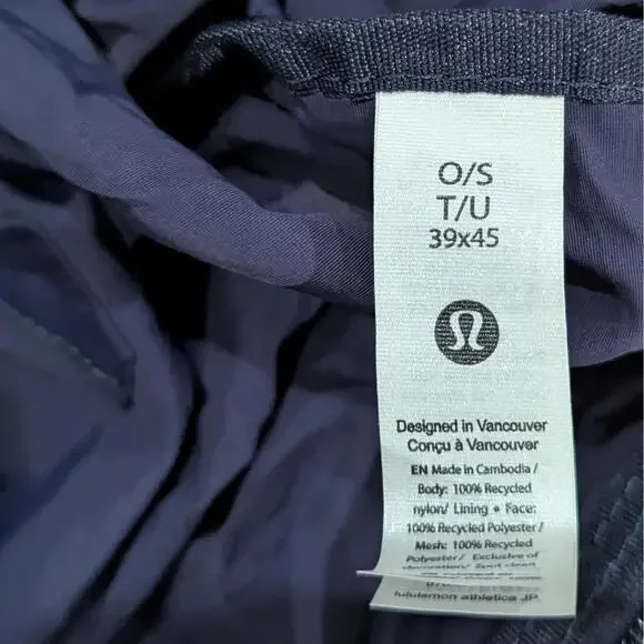 Lululemon Packable Large Tote 30L Dark Blue - Picture 5 of 5